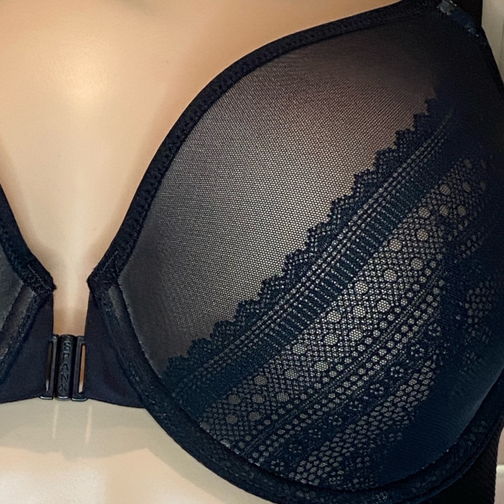 SPANX Bra-Llelujah! Illusion Lace Full Coverage Front Closure Bra Size 34D NWT - Picture 3 of 10
